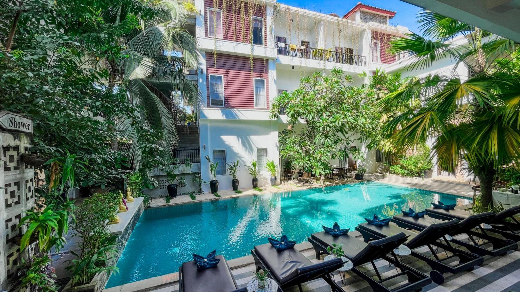 Boutique Indochine D'Angkor Hotell Siem Reap Eksteriør bilde